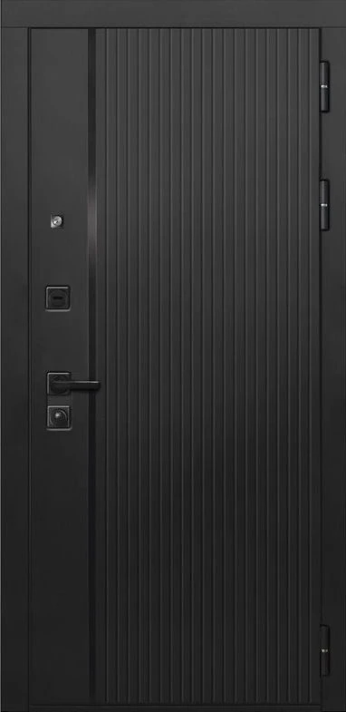 Входная дверь ДвериПРО Л-45 ФЛ-256 (10мм, Бетон пепельный) DPRO225850 внешняя сторона